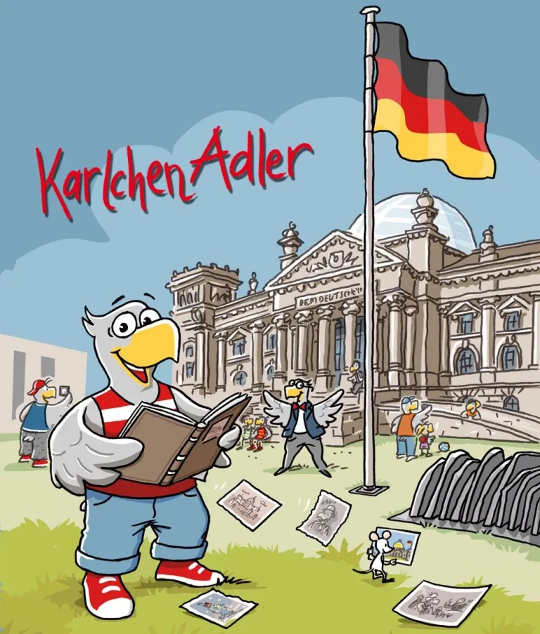 Adler Karlchen und die Politik: kostenlose Comics rund um das Thema Bundestag